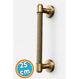Nzb Antik Sarı Metalik Büyük Kapı Çekme Kolu 25 cm Dış Mekan Cami Kapısı Uyumlu (1 Adet)