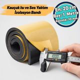 Nzb Araç Ses Isı Yalıtım Izolasyon Bandı Epidyen Yapışkanlı En:20 cm Kalınlık:10 mm Uzunluk 1 Metre Kauçuk - Gri - 1 Adet