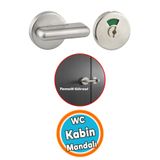 NZB Banyo Wc Tuvalet Kabin Mandalı Dayanıklı Kilit Metal Kapı Kilidi Soyunma Odası Kullanımı