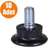 Nzb Bingo Rotil Ayak M8 Civatalı 25 Mm Profil Ayağı 2.5 Cm (10 Adet) - Mobilya Hırdavatı