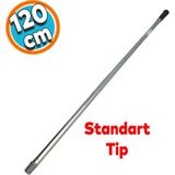 Nzb Boyalı Kalın Fırça Sapı Süpürge Mop Çekpas Standart Metal Sap 120 Cm Eh365