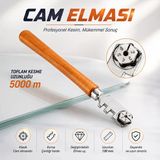 Nzb Cam Kesici Elması 130 mm Klasik Kesici Elmas Cam Kesme Tekerleği Kiti - Renkli