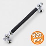 Nzb Çekmece Mutfak Mobilya Dolap Metal Dolabı Kapak Kulpu Kulpları Kulbu 320 mm 320 mm Krom Siyah - Siyah - Krom