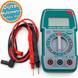 Nzb Dijital Multimetre Voltmetre Ampermetre Ohm Ölçer Elektrik Test Cihazı Profesyonel Kullanım - Turkuaz