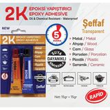 Nzb Epoksi Yapıştırıcı Metal Plastik Cam Dekoratif Işler Için Cam Yapıştırıcı 15+15 gr