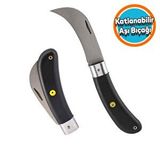 Nzb Ergonomik Plastik Saplı Bıçak Çakı Aşı Bıçağı Profesyonel Çelik Eğri Uçlu Bağ Ağaç Budama Aşı Çakısı 220 mm