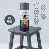 Nzb Gri Prof. Sprey Boya Metal Ahşap Taş Plastik ve Cam Yüzeylere Uygun Spray Boya 400 ml RAL7015 - 1 Adet