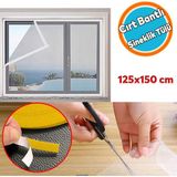 Nzb Hazır Sineklik Çift Kat Sök Tak Pratik Yıkanabilir Pencere Kapı Sinekliği 150 x 125 cm