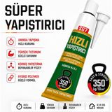Nzb Hızlı Yapıştırıcı 60 ml | High Tack Hybrid Polymer Güçlü Tutkal Korniş ve Çok Amaçlı Yapıştırıcı - Şeffaf - 1 Adet