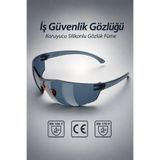 Nzb Iş Güvenlik Gözlüğü Uv Koruyucu Silikonlu Gözlük S1100 Füme