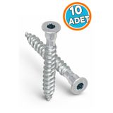 NZB Kabin Vidası Silindir Vida Allen Başlı 6.5x70 (10 Adet)