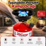 Nzb Kamp Ocağı Portatif Taşınabilir Çakmak Gazlı Kırmızı Mini Ocak Doğa Piknik Kamp Kullanım - 12