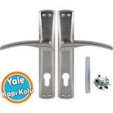 Nzb Kapı Kolu Nikel Inox Dış Kapı Kolu Yale Aynalı Sağa Sola Uygun Ön Arka Dış Kapısı 1 Takım - 1 Adet