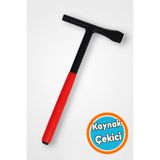NZB Kaynak Cüruf Çekiç Çapak Alma Temizleme Kaynakçı Çekici Düz Kaski Uçlu Paslanmaz Metal Demir