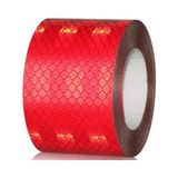 Nzb Kırmızı Reflektörlü Fosforlu Şerit Bant Ikaz Bandı 10 cm (5 Metre)