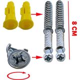 Nzb Kolay Montaj Gizli Raf Tutucu Sabitleme Taşıyıcı Set 8 cm