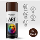 Nzb Koyu Kahverengi Prof. Sprey Boya Metal Ahşap Taş Plastik ve Cam Yüzeylere Spray Boya 400 ml Ral 8016 - 1 Adet