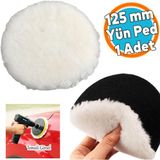Nzb Koyun Postu Pedi Ø 125 mm Pasta Cila Polisaj Süngeri Cırt Tabanlı Kuzu Postu Yünü Keçesi Parlatma ( 1 Adet ) - 0,25 kg
