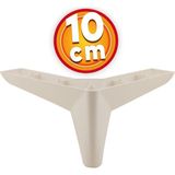 NZB Lüks Mobilya Kanepe Sehpa Puf Koltuk Ayağı 10 cm Krem Baza Ayak
