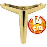 NZB Lüks Mobilya Kanepe Sehpa TV Ünitesi Koltuk Ayağı 14 cm Gold Altın Baza Ayak