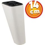 Nzb Lüks Mobilya Kanepe Sehpa Tv Ünitesi Koltuk Ayağı 14 cm Krem Oval Baza Ayak