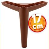 Nzb Lüks Mobilya Kanepe Sehpa Tv Ünitesi Koltuk Ayağı 17 cm Ahşap Desenli Kahve Baza Ayak
