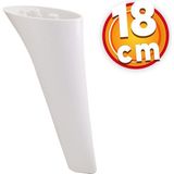 NZB Lüks Mobilya Kanepe Sehpa TV Ünitesi Koltuk Ayağı 18 cm Beyaz Baza Ayak