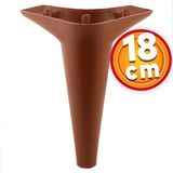 NZB Lüks Mobilya Kanepe Sehpa TV Ünitesi Koltuk Ayağı 18 cm Kahverengi Baza Ayak