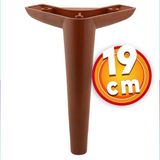 Nzb Lüks Mobilya Kanepe Sehpa Tv Ünitesi Koltuk Ayağı 19 cm Ahşap Desenli Kahve Baza Ayak