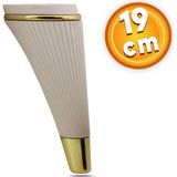NZB Lüks Mobilya Kanepe Sehpa TV Ünitesi Koltuk Ayağı 19 cm Krem Gold Baza Ayak