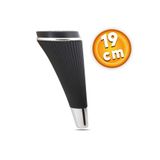 NZB Lüks Mobilya Kanepe Sehpa TV Ünitesi Koltuk Ayağı 19 cm Siyah Krom Baza Ayak