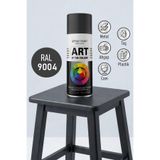 NZB Mat Siyah Prof. Sprey Boya Metal Ahşap Taş Plastik ve Cam Yüzeylere Uygun Spray Boya 400 ml RAL9004