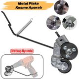 Nzb Matkap Ucuna Takılabilir Metal Plaka Sac Kesme Aparatı Endüstriyel Güçlü Kesim Başlığı Daire Testere - Gri