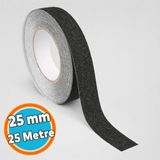 Nzb Merdiven Yer Zemin Kaydırmaz Bant 25 mm x 25 Metre 1. Sınıf Kore Üretimi Yüksek Tutunma Kaydırmaz Bandı - Siyah - 1 Adet