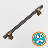 Nzb Metal 160 mm Tırtıklı Desen Mobilya Mutfak Dolap Kulpu Kulbu Kulpları Eskitme Antik Sarı