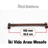 Nzb Metal 192 mm 19.2 cm Eskitme Mobilya Mutfak Çekmece Dolap Kulpu Kulbu Kulpları Antik Bakır