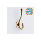 NZB Metal Askı Bronz Vestiyer Portmanto Dolap Askılık Askılığı Duvar Banyo Mutfak Elbise Kıyafet Askısı