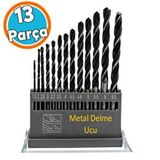 NZB Metal Delme HSS Matkap Ucu Seti 13 'lü Paket Çelik Metal Alüminyum Delici Uç 1.5 - 6.5 mm Arası Çap