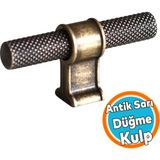 Nzb Metal Düğme Tek Vidalı Mobilya Mutfak Çekmece Dolap Kulbu Kulpları Eskitme Antik Sarı