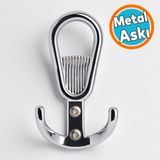 NZB Metal Gümüş Krom Askı Askılık Duvar Vidalı Çanta Elbise Asma Portmanto Vestiyer Banyo Mutfak Askısı