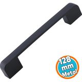 Nzb Metal Kulp 128 mm -12.8 cm Mobilya Çekmece Mutfak Dolabı Dolap Kulpları Kulbu Siyah