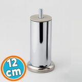 Nzb Metal Mobilya Ayağı Modern Dayanıklı Koltuk Kanepe Tv Ünitesi M8 Civata Krom Gümüş 12 cm Kalın 51 mm