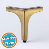 Nzb Metal Mobilya Ayağı Sağlam Tasarım Sehpa Masa Koltuk Tv Ünitesi Modern Destek Ayak 17 cm Antik Sarı