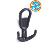 NZB Metal Siyah Askı Askılık Duvar Vidalı Çanta Elbise Asma Portmanto Vestiyer Banyo Mutfak Askısı