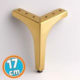 Nzb Mobilya Ayağı Dayanıklı Ayak Modern Tasarım Koltuk Sehpa Tv Ünitesi 17 cm Gold Altın Metal