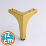 Nzb Mobilya Ayağı Dayanıklı Modern Tasarım Koltuk Sehpa Masa Tv Ünitesi 12 cm Gold Altın Metal