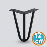 Nzb Mobilya Ayağı Üçgen Modern Tasarım Koltuk Sehpa Masa Tv Ünitesi Uyumlu 12 cm Siyah Metal