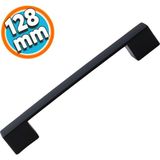 Nzb Mobilya Banyo Mutfak Dolabı Çekmece Dolap Kapak Kulpu Kulbu Siyah 128 mm Metal Kulp