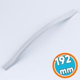 Nzb Mobilya Çekmece Dolap Kapak Kulpu Paslanmaz Kulpları Kulbu 192 mm Krom Gümüş Çizgili Metal