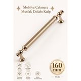 NZB Mobilya Çekmece Mutfak Dolabı Dolap Kulpları Kulbu Kulpu Bronz Metal Kulp 160 mm- 16 cm